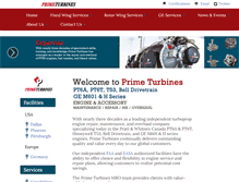 Tablet Screenshot of primeturbines.com
